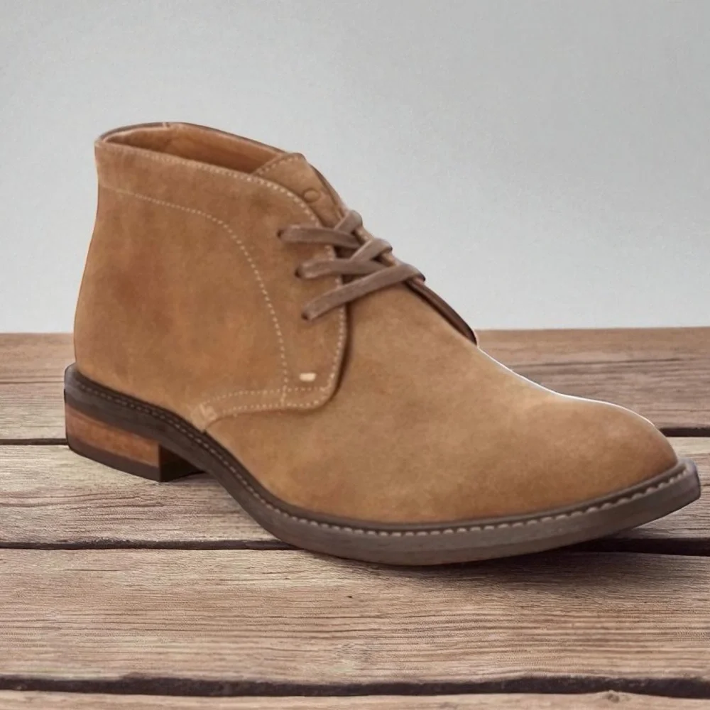 New! VIONIC BOWERY CHASE TAN BOOTS SIZE 11.5